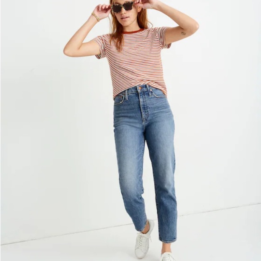 Madewell Classic Straight Jean, Size 27 Blue Medium Wash